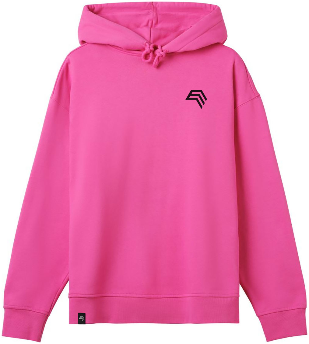 HMB 2595 ― Schwerer Ladies Oversize Organic Hoodie - Pink