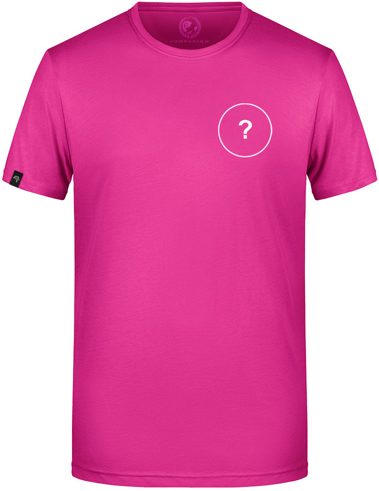 Unisex Mens Basic T-Shirt - Pink - incl. Print