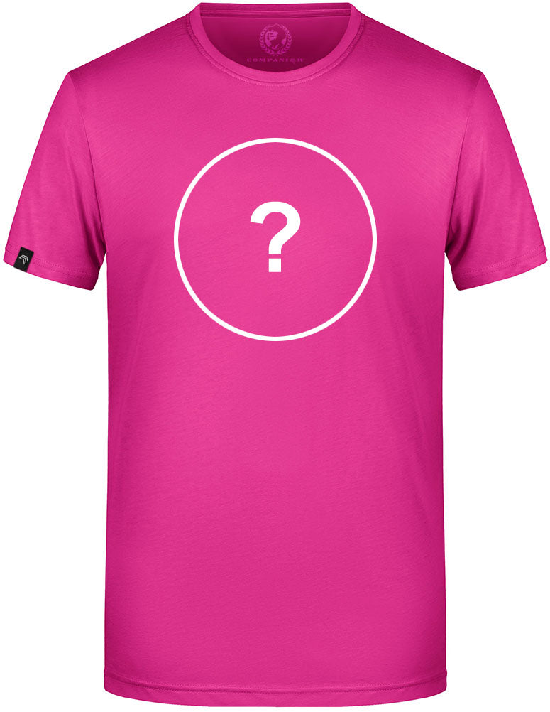 Unisex Mens Basic T-Shirt - Pink - incl. Print