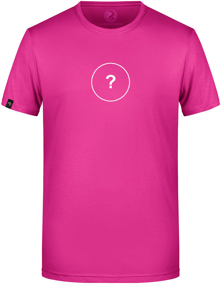 Unisex Mens Basic T-Shirt - Pink - incl. Print