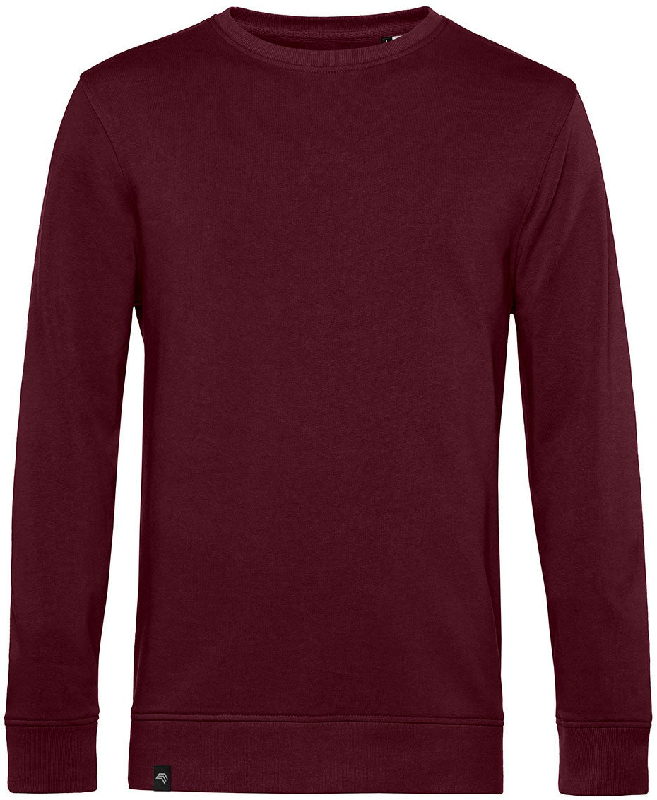 BAC U31B ― Weiches Unisex Bio-Baumwolle Sweatshirt - Burgundy Rot Braun