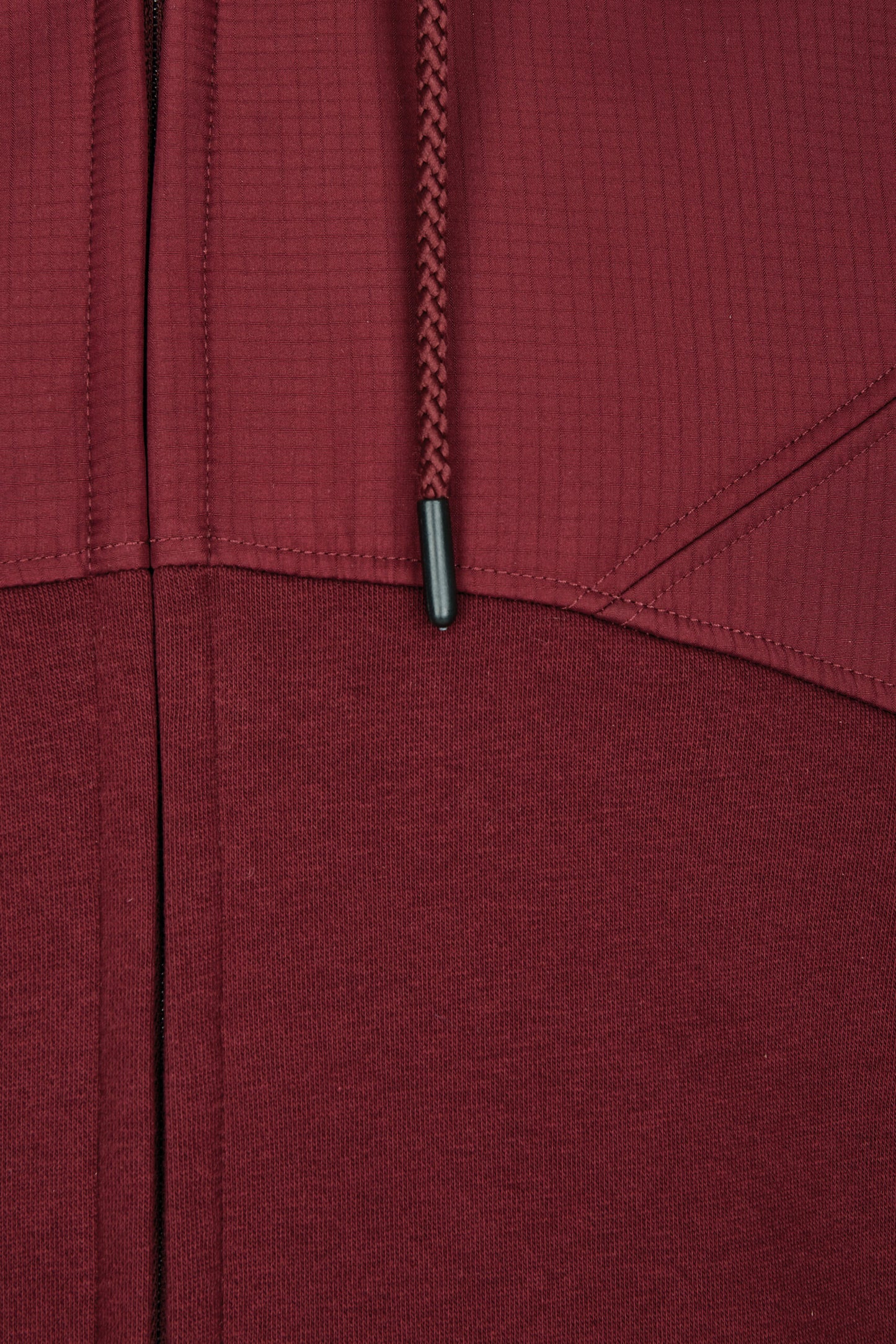 MMT 0910 ― Material-Mix Sweat Jacket - Burgundy Rot
