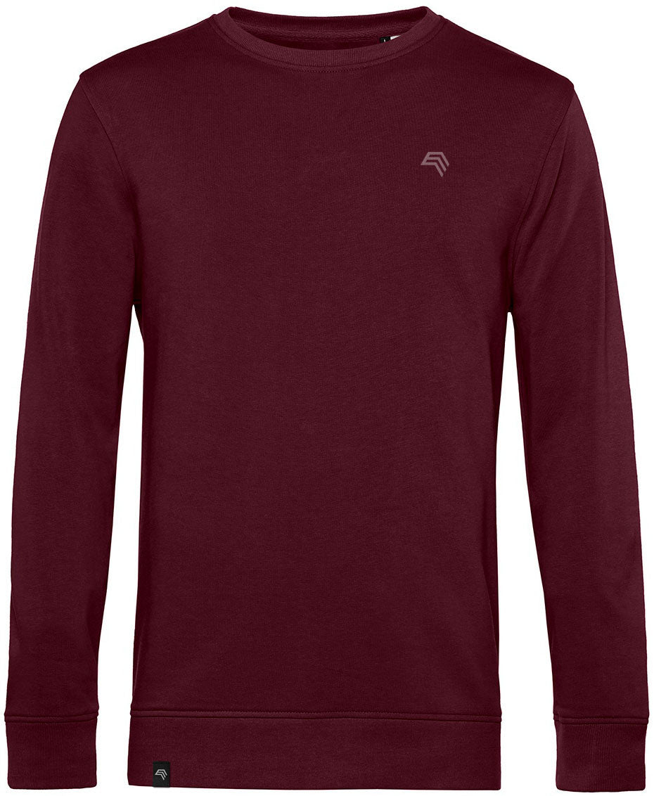 BAC U31B ― Weiches Unisex Bio-Baumwolle Sweatshirt - Burgundy Rot Braun