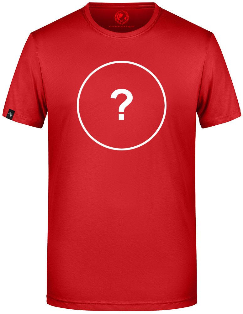Unisex Mens Basic T-Shirt - Rot - incl. Print