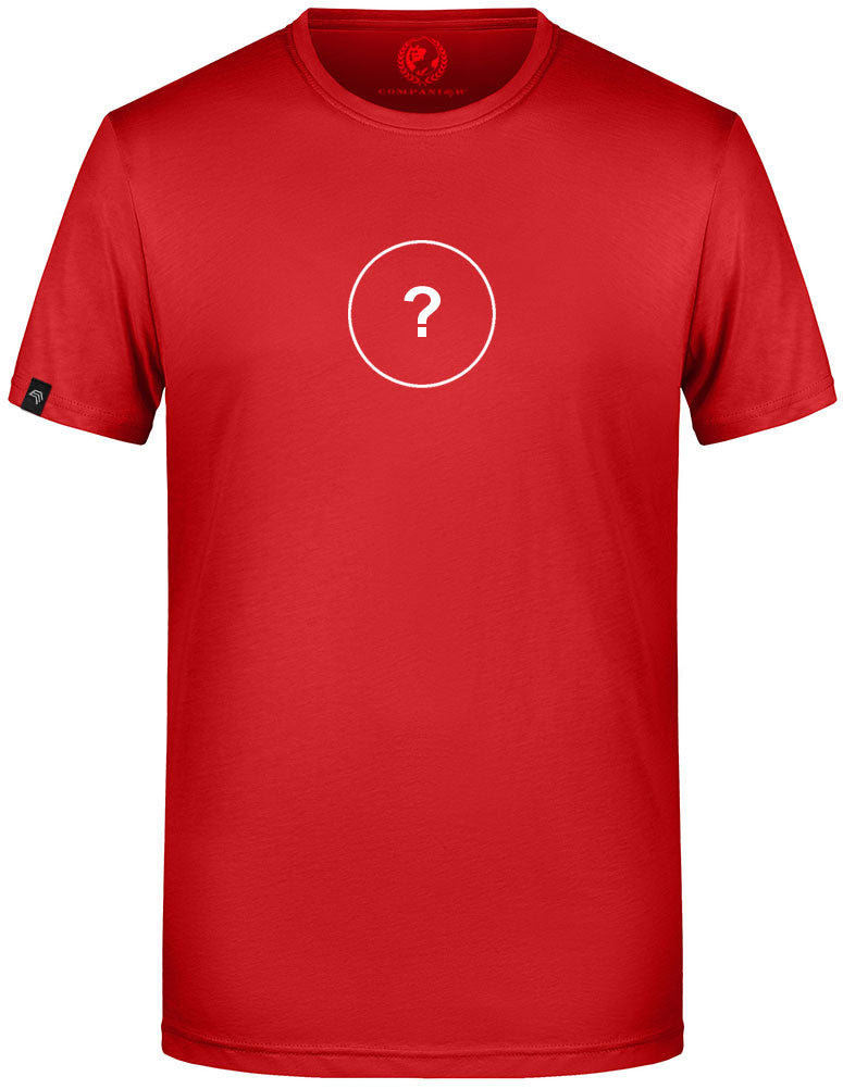 Unisex Mens Basic T-Shirt - Rot - incl. Print