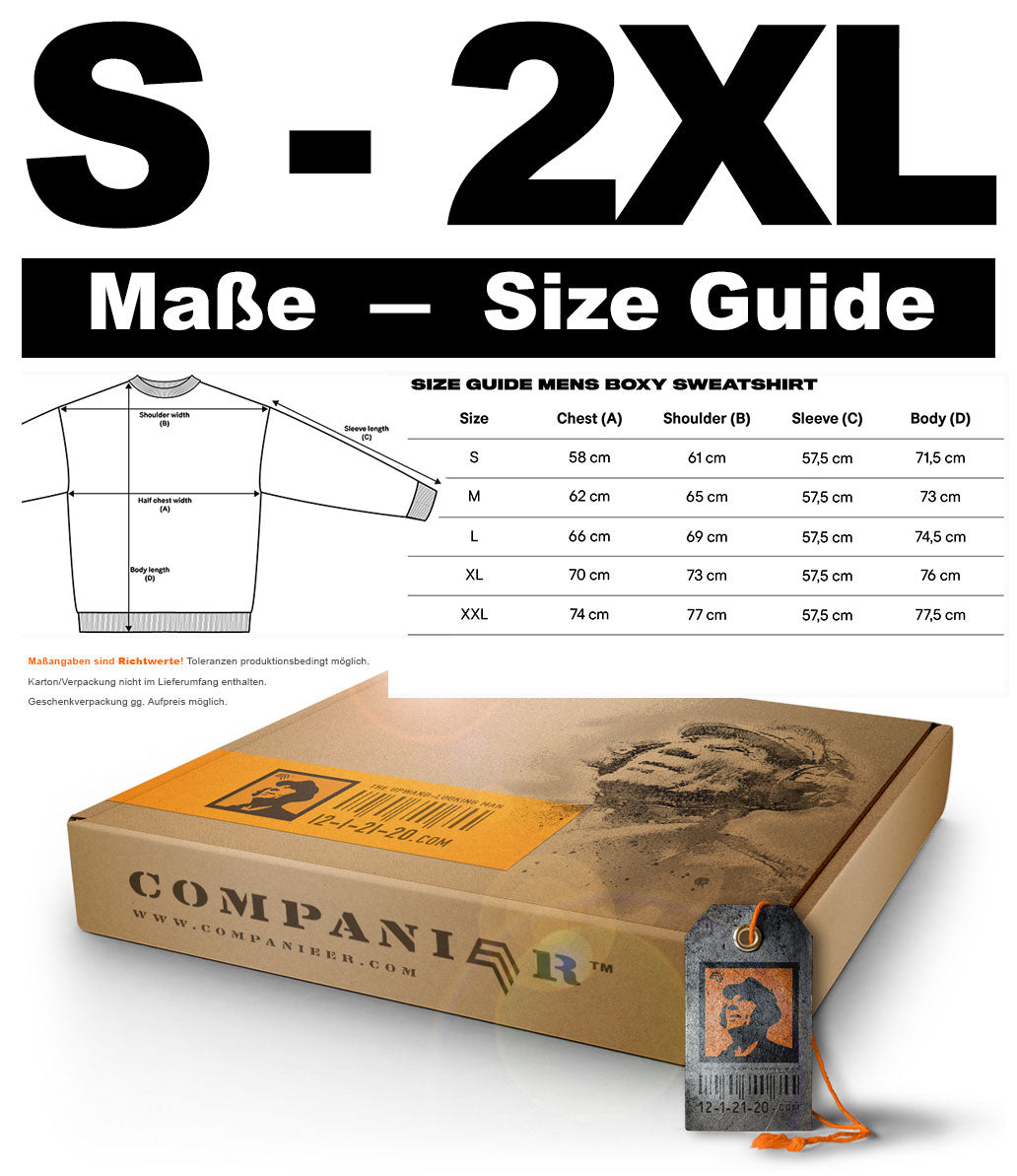 HMB 2601 ― Schwerer Unisex Boxy Organic Men's Sweater - Melange Heather Grau