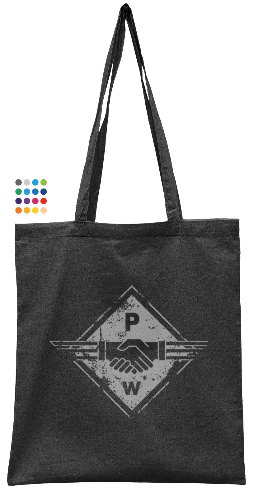 Hands PW ― Tote Bag Stoffbeutel - Schwarz