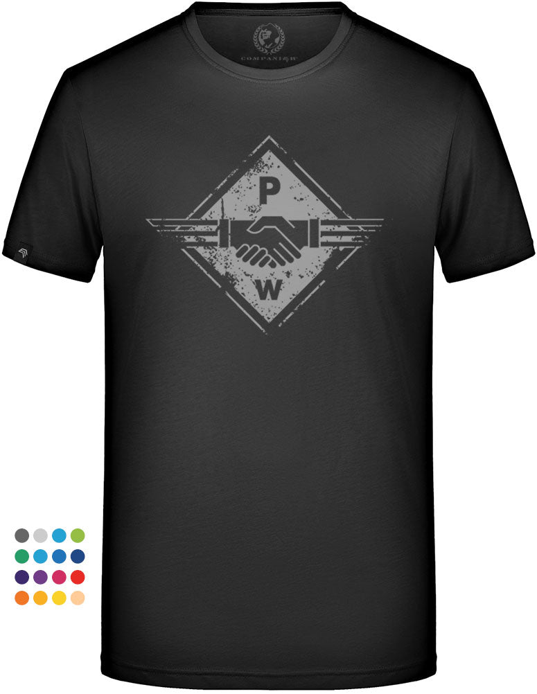 Hands PW ― Unisex Mens T-Shirt - Schwarz