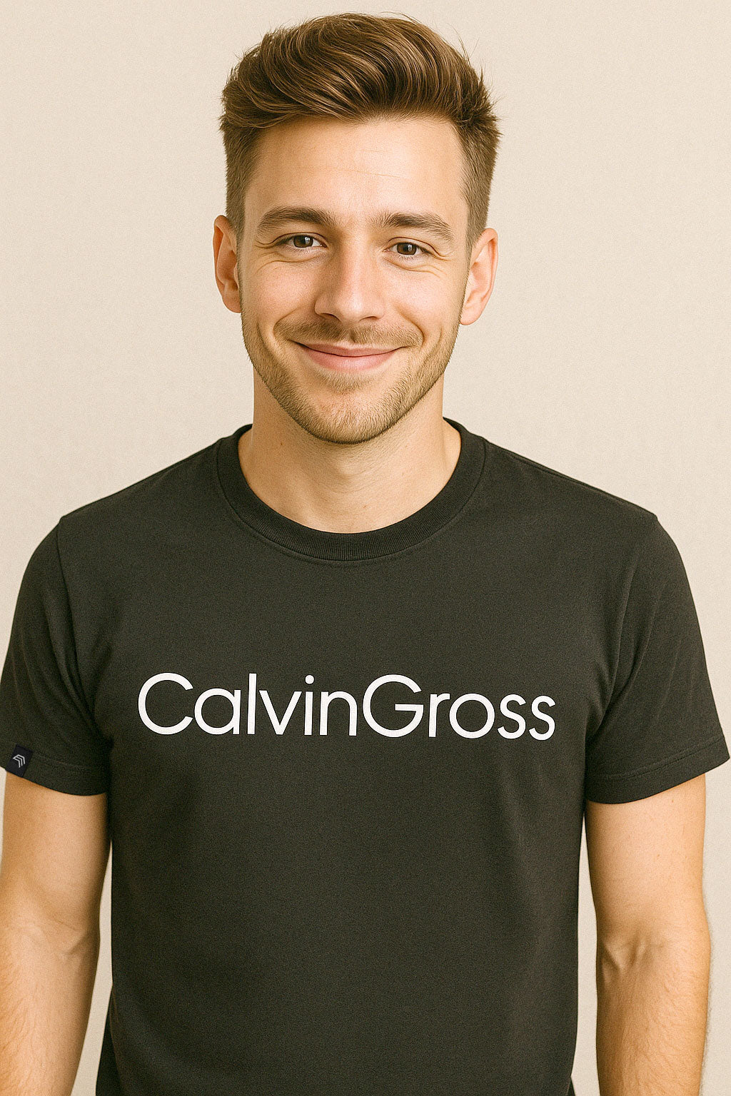 Calvin Gross ― Unisex Mens T-Shirt - Schwarz