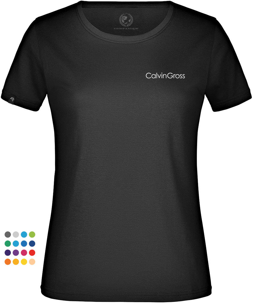 Calvin Gross ― Ladies Girlie T-Shirt - Schwarz