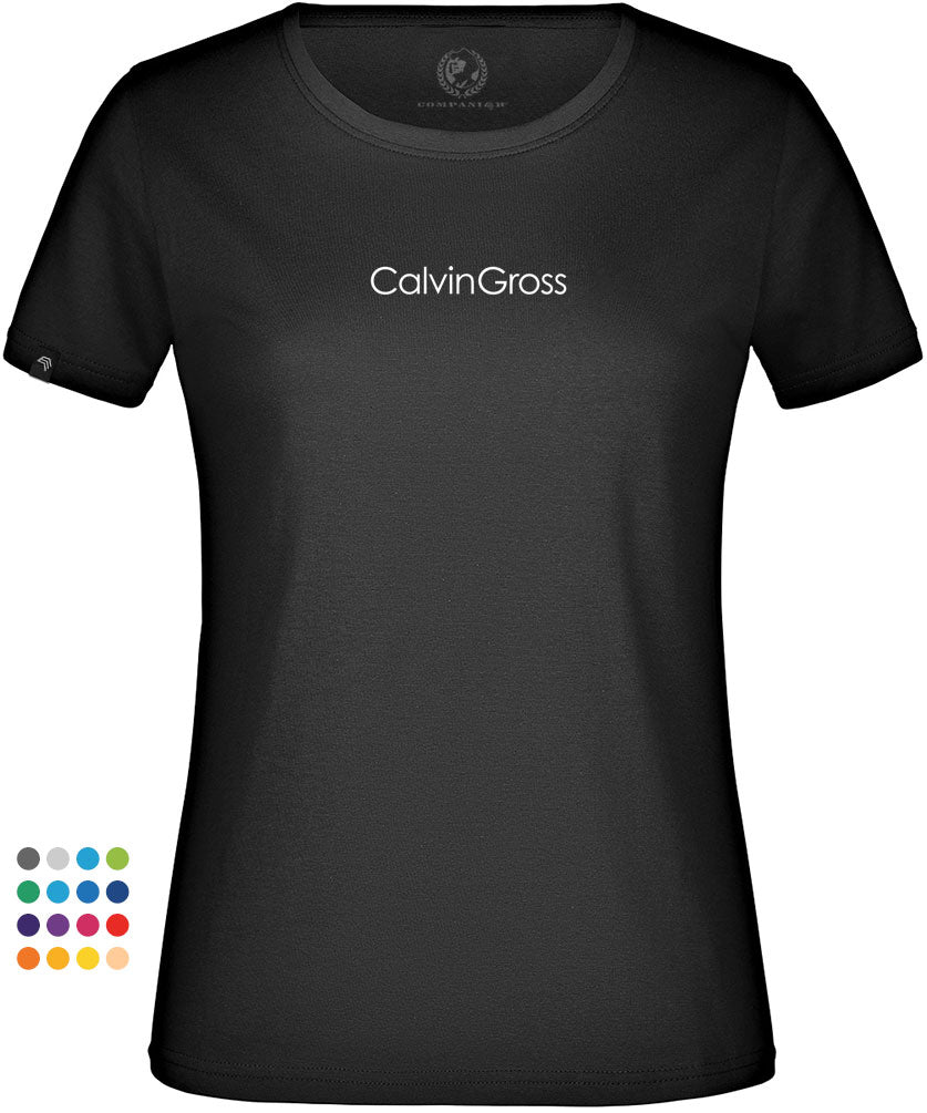 Calvin Gross ― Ladies Girlie T-Shirt - Schwarz