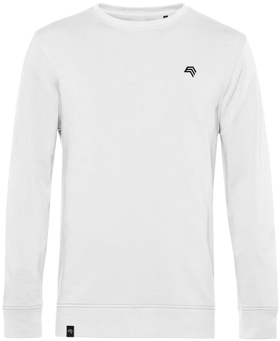 BAC U31B ― Weiches Unisex Bio-Baumwolle Sweatshirt - Weiß