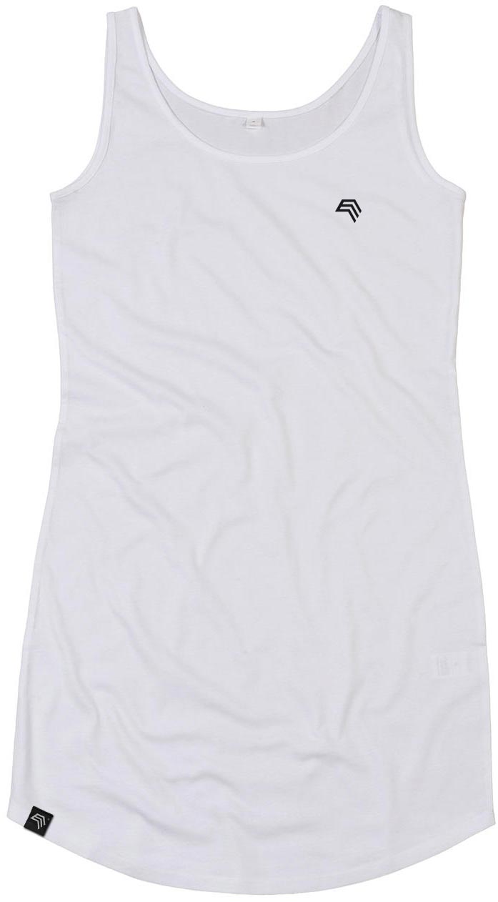 MTS M116 ― Women's Bio-Baumwolle Curved Dress Tank Top - Weiß