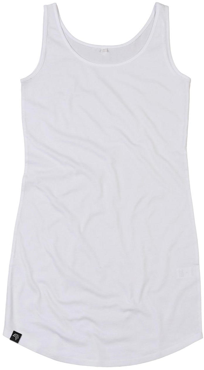 MTS M116 ― Women's Bio-Baumwolle Curved Dress Tank Top - Weiß