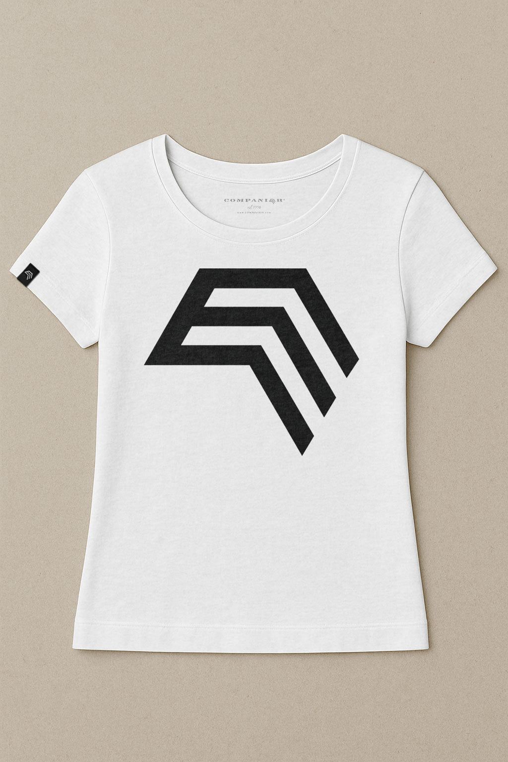 Companieer Symbol ― Ladies Girlie T-Shirt - Weiß