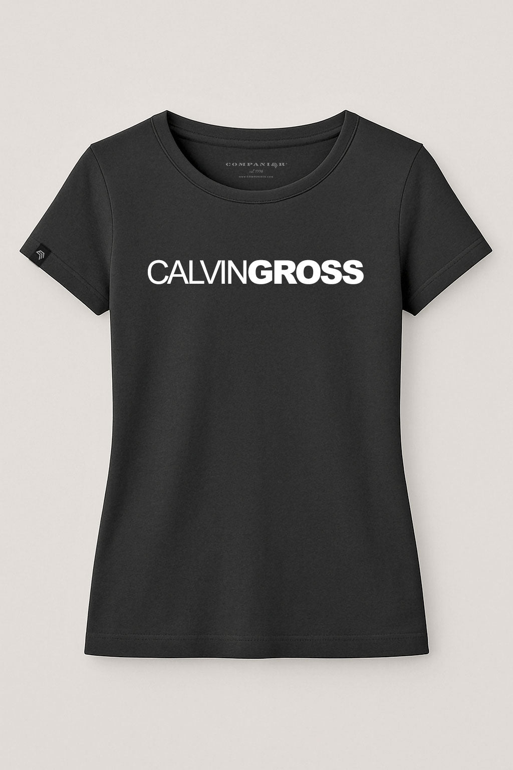 Calvin Gross ― Ladies Girlie T-Shirt - Schwarz