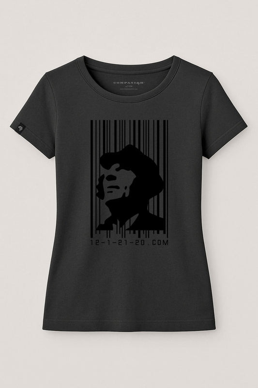 ― % ― Barcode 12-1-21-20 ― Ladies Girlie T-Shirt