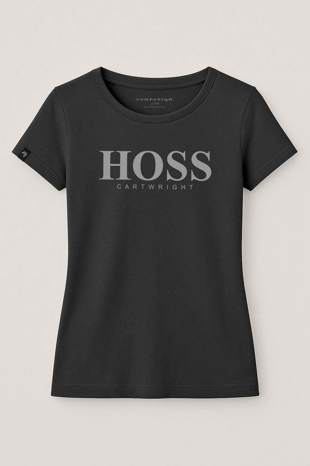 Hoss Cartwright ― Ladies Girlie T-Shirt - Schwarz