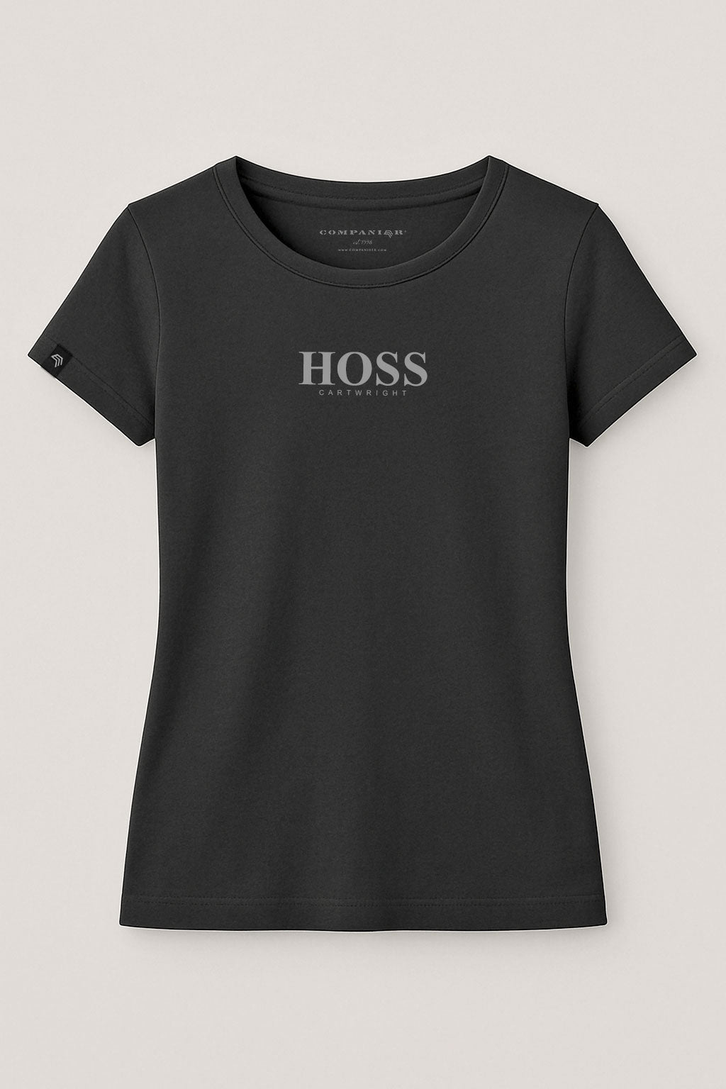 Hoss Cartwright ― Ladies Girlie T-Shirt - Schwarz