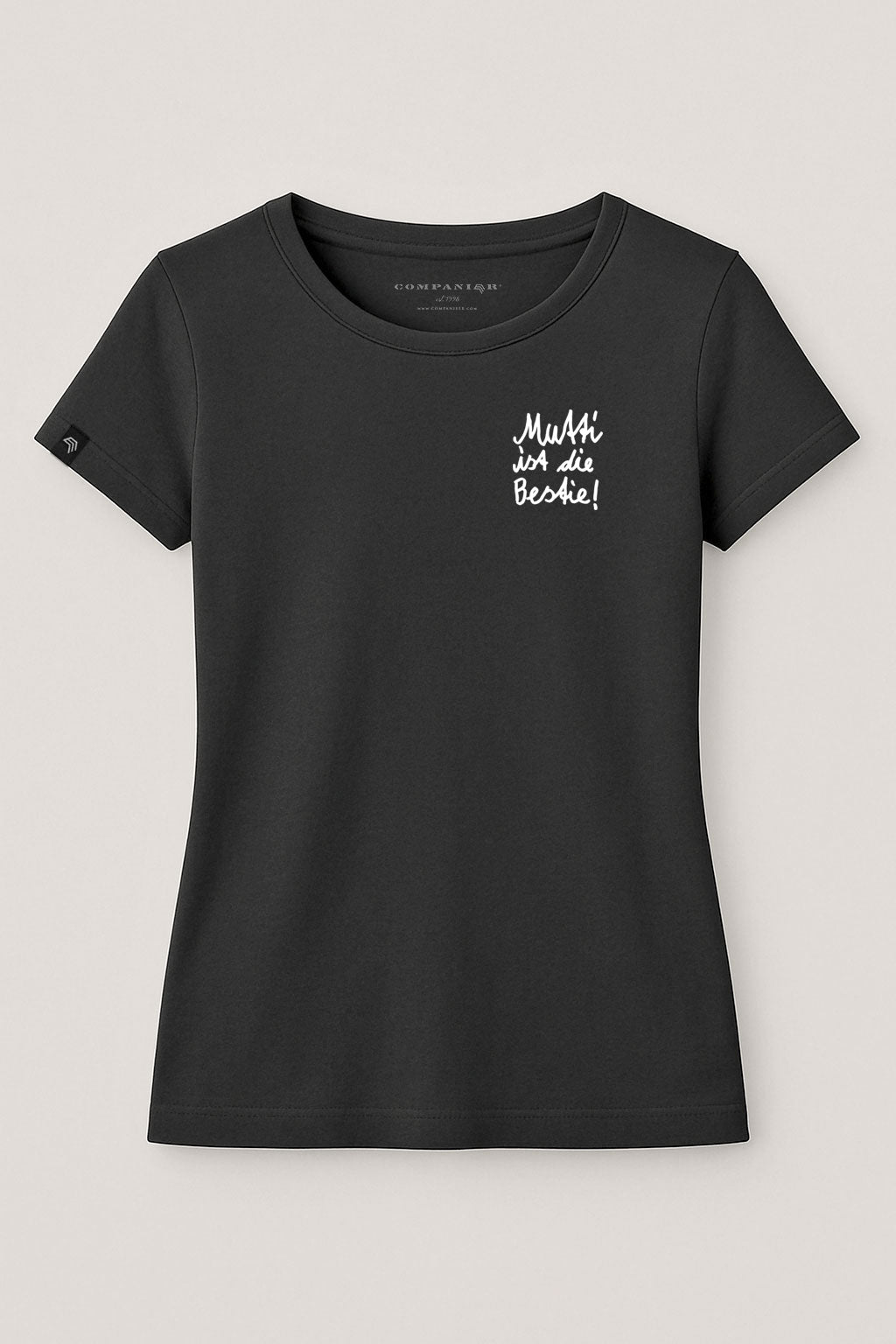 Mutti ist die Best(i)e ― Ladies Girlie T-Shirt - Schwarz