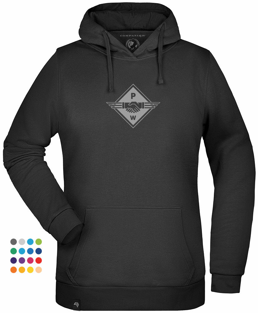 Hands PW ― Ladies Hoodie - Schwarz