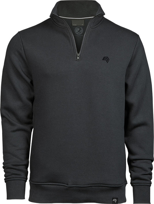 TJS 5438 ― Half Zip Sweatshirt - Dark Grau
