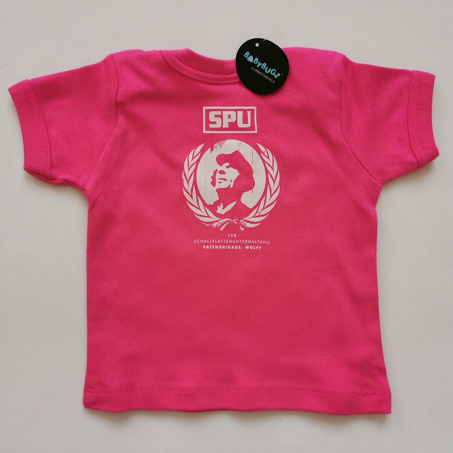 ― % ― Reproduktionstoxisch Baby T-Shirt Fuchsia Rot Pink