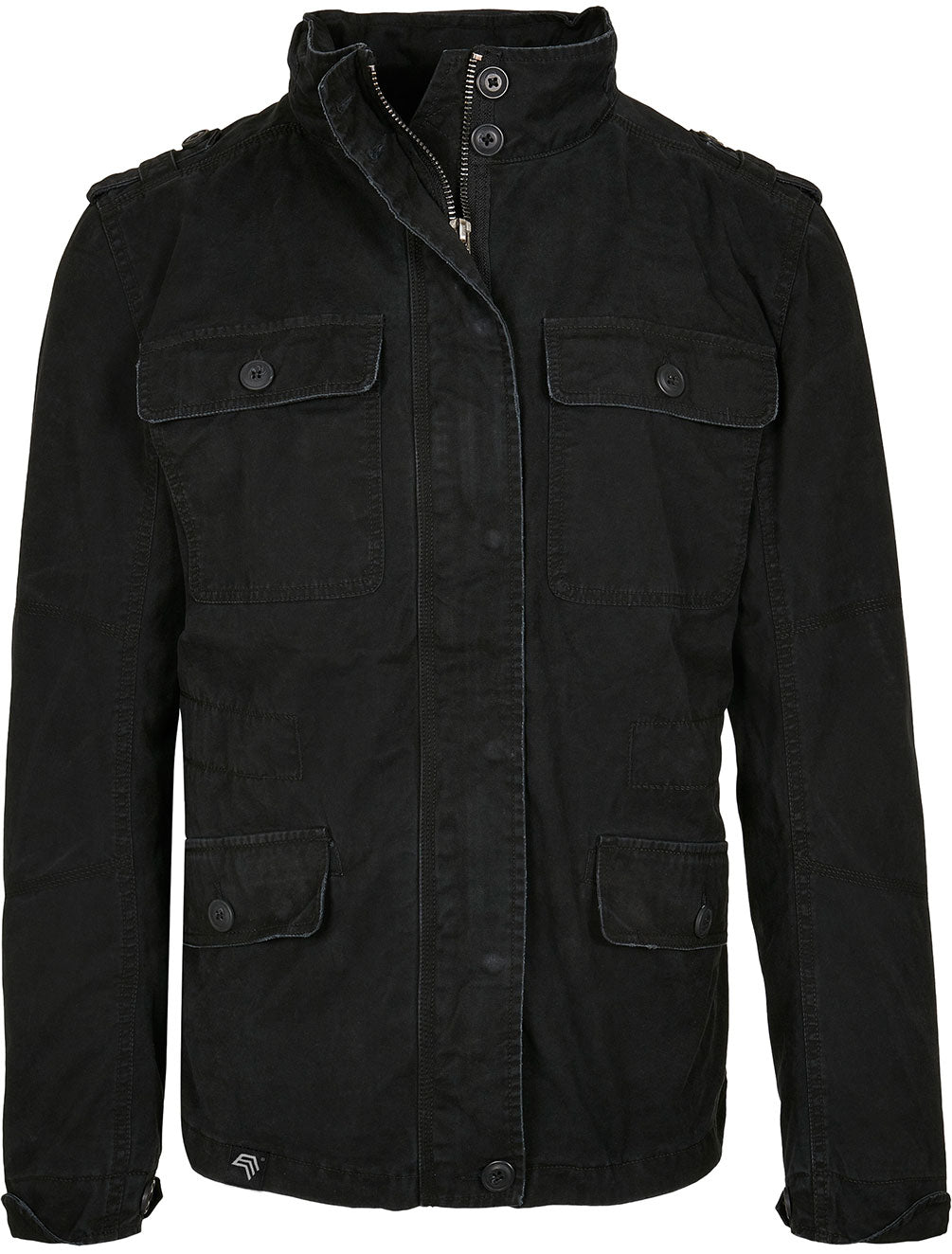 BYB 3116 ― Britannia Feldjacke im Used-Look - Schwarz