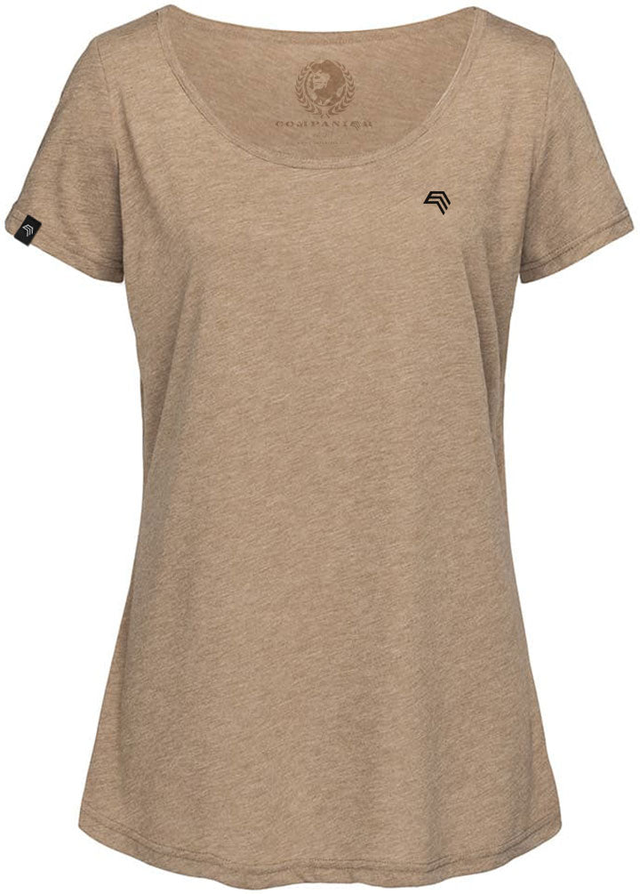 STN 9950 ― Women's Oversized Melange Vintage T-Shirt S-XL