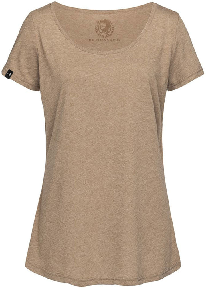 STN 9950 ― Women's Oversized Melange Vintage T-Shirt S-XL