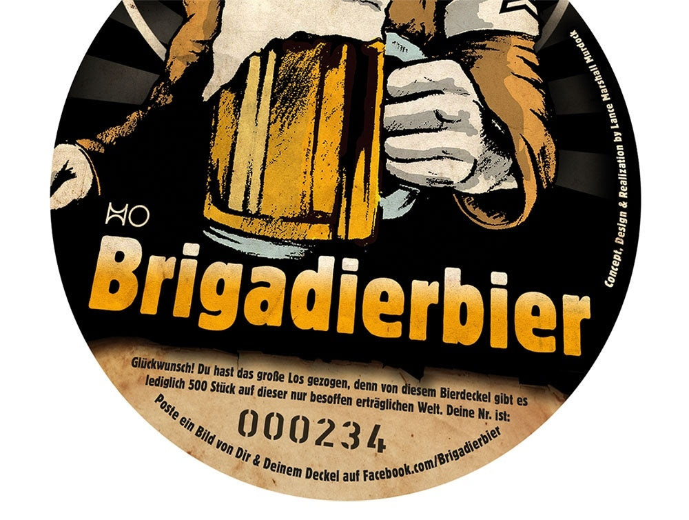 Bierdeckel Double Size Coasters Patenbrigade: Wolff
