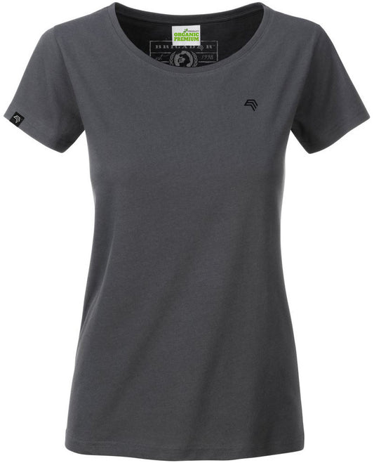 ― % ― JAN 8007 ― Damen Bio-Baumwolle T-Shirt Organic - Graphite Grau [L]