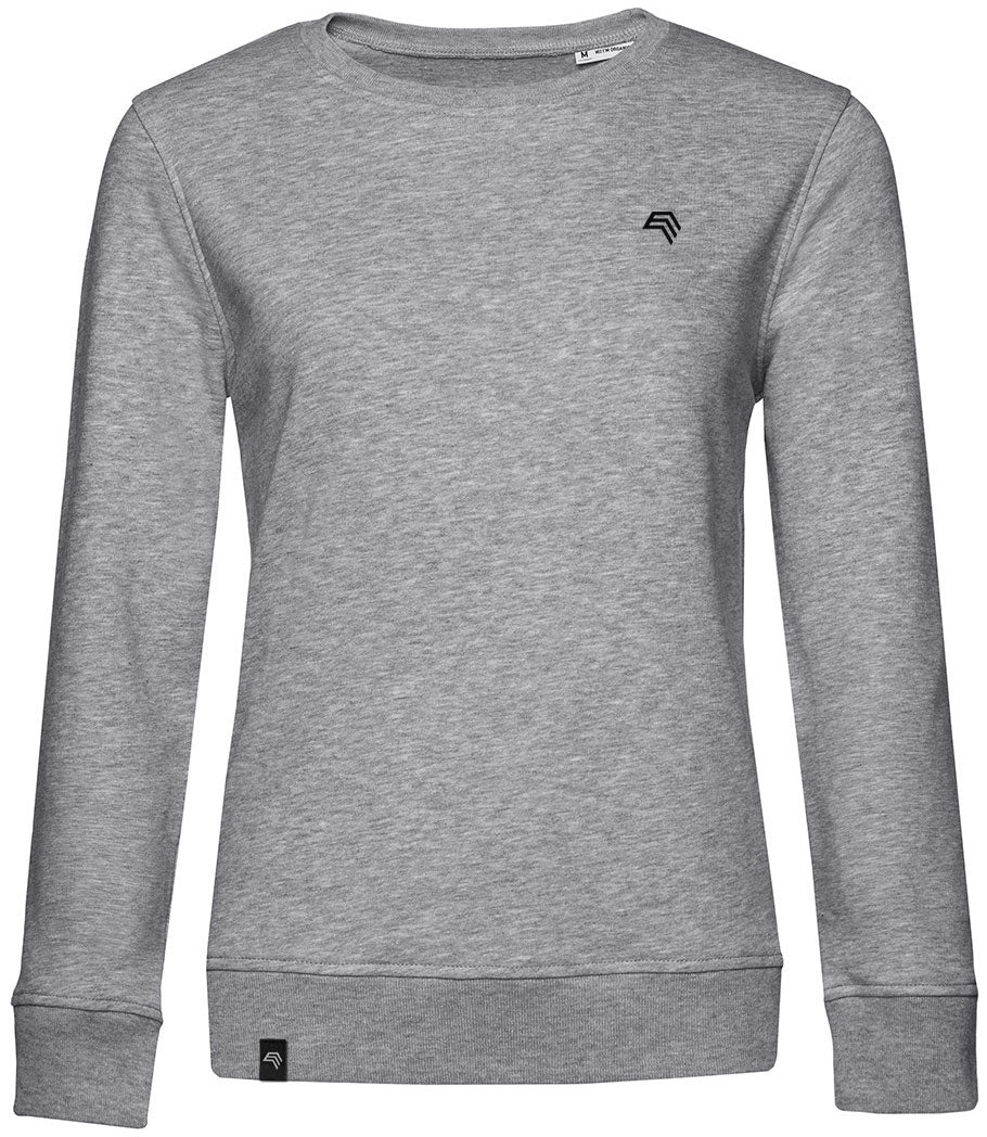 BAC W32B ― Weiches Damen Bio-Baumwolle Sweatshirt - Heather Melange Grau