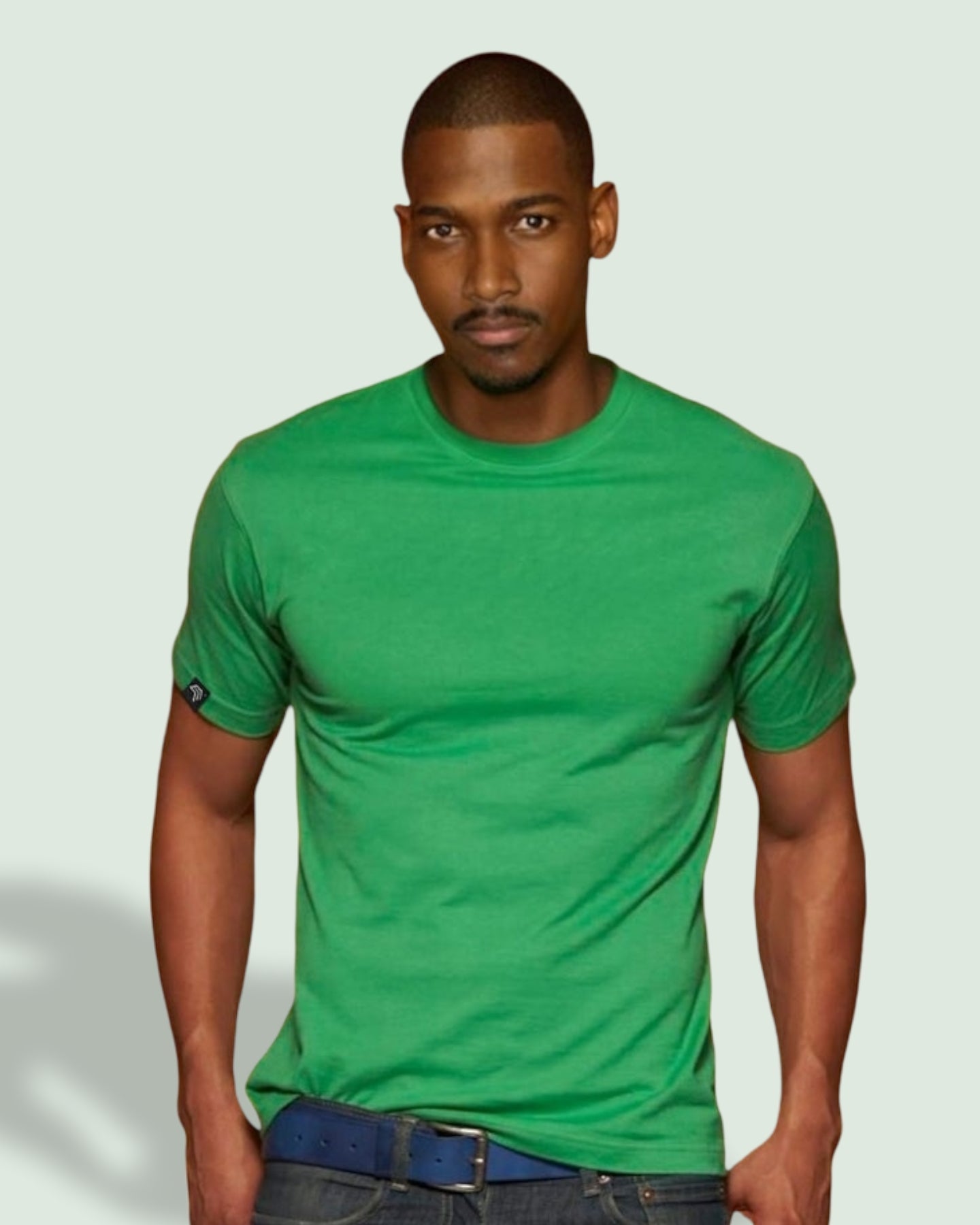 JAN 0002 ― Herren Heavy Komfort T-Shirt - Aqua Blau