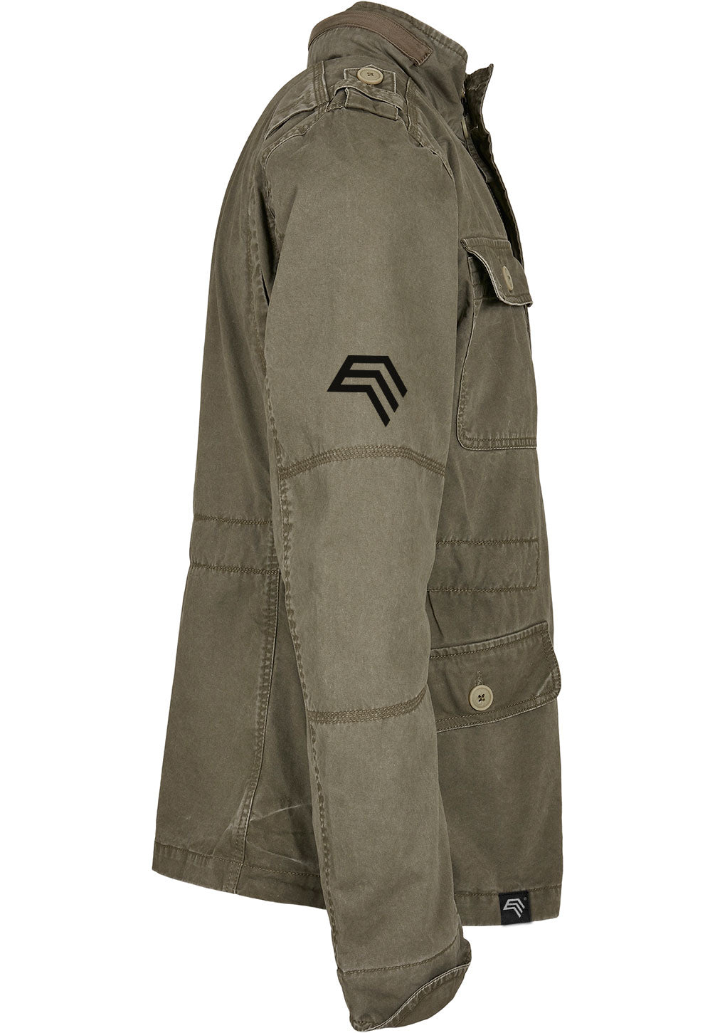 BYB 3116 ― Britannia Feldjacke im Used-Look - Army Grün