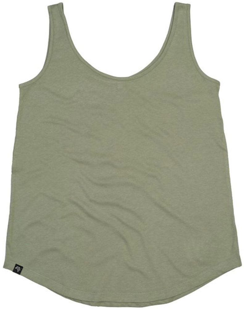 MTS M092 ― Damen Loose Fit Tank Top Bio-Baumwolle - Soft Olive Grün