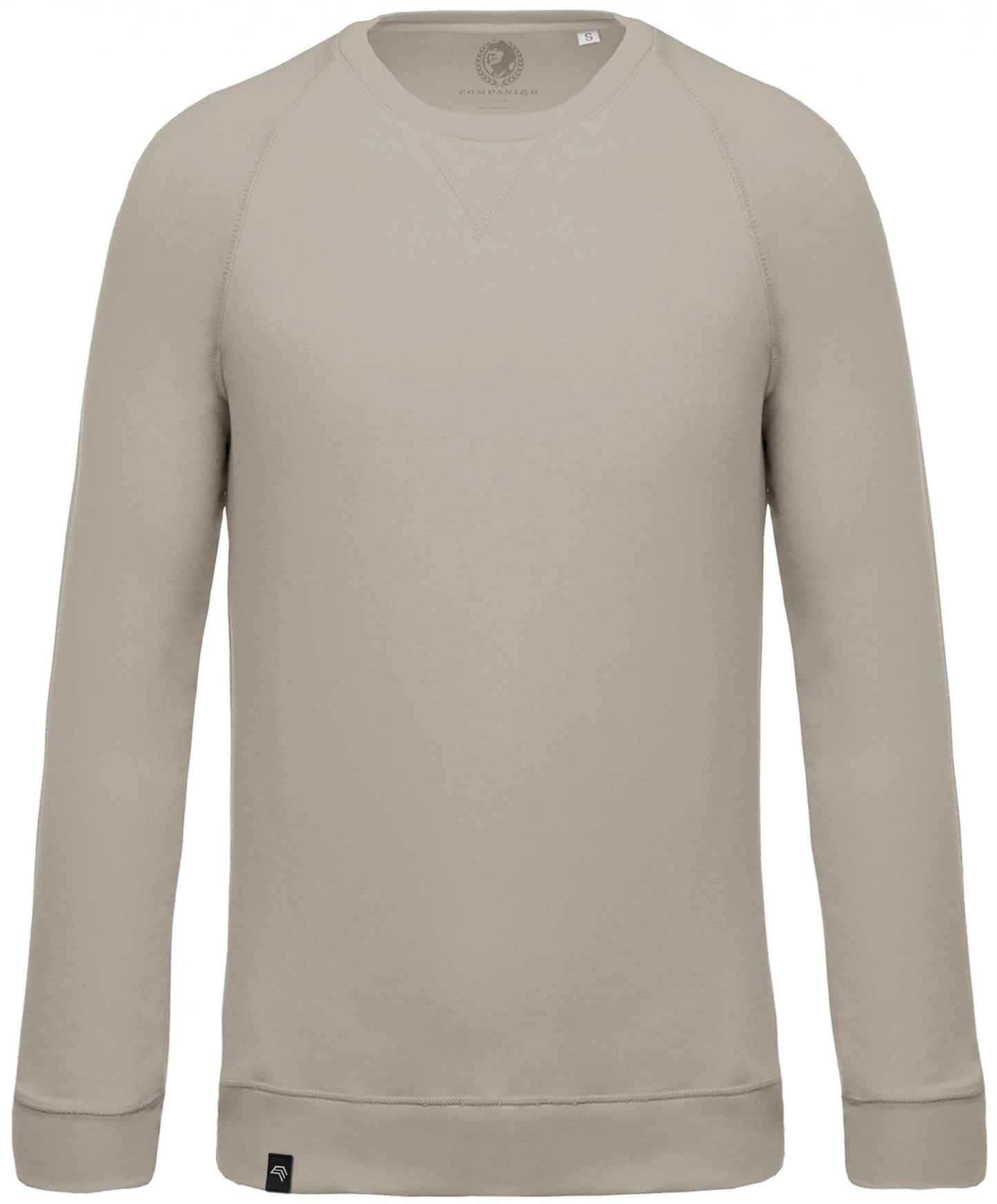 KRB K480 ― Unisex Raglan Sweatshirt mit Bio-Baumwolle - Clay Grau Braun Beige