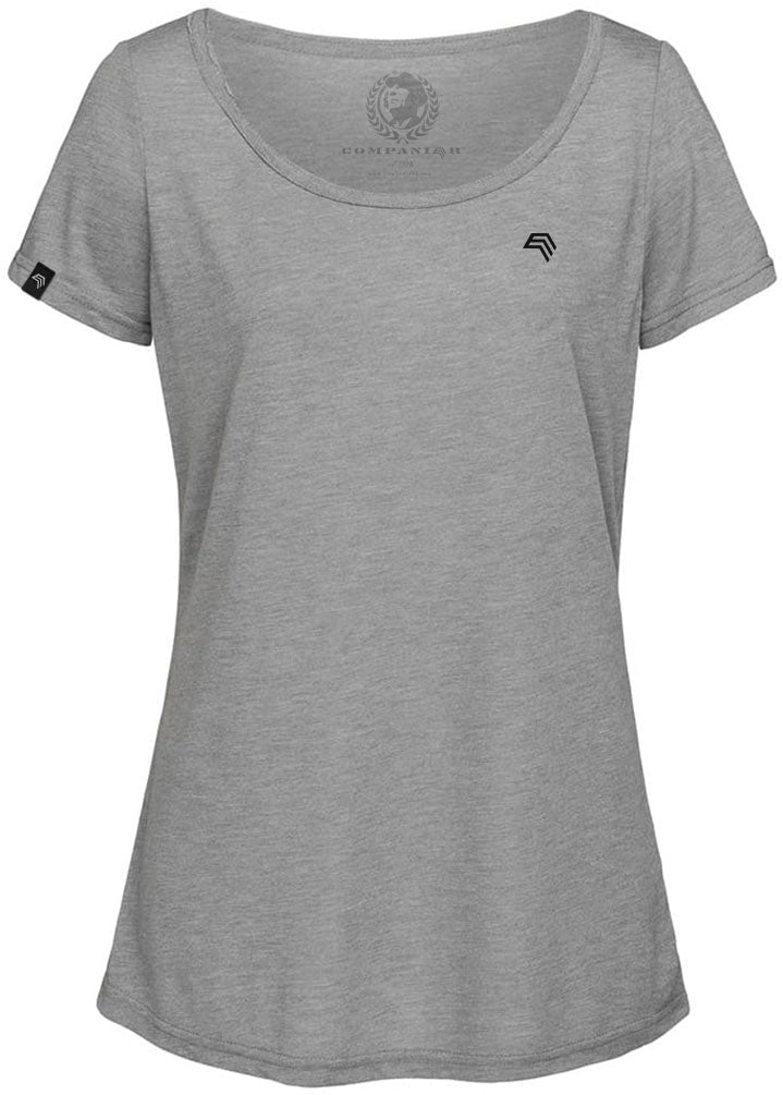 STN 9950 ― Women's Oversized Melange Vintage T-Shirt S-XL