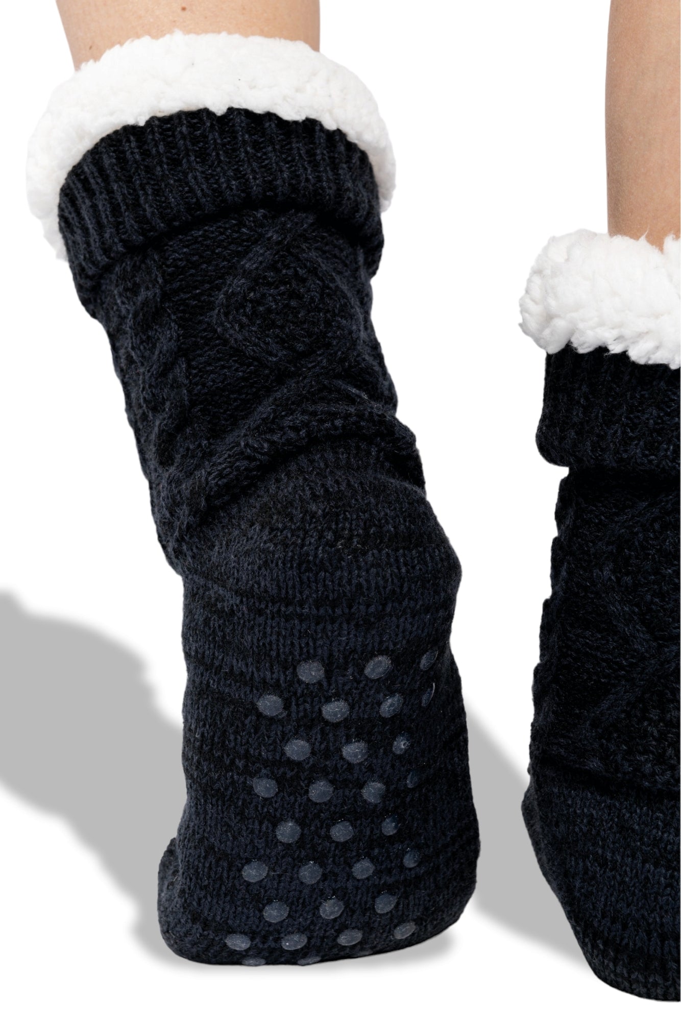 KRB 0815 ― Lounge-Socke mit Sherpafutter - Beige