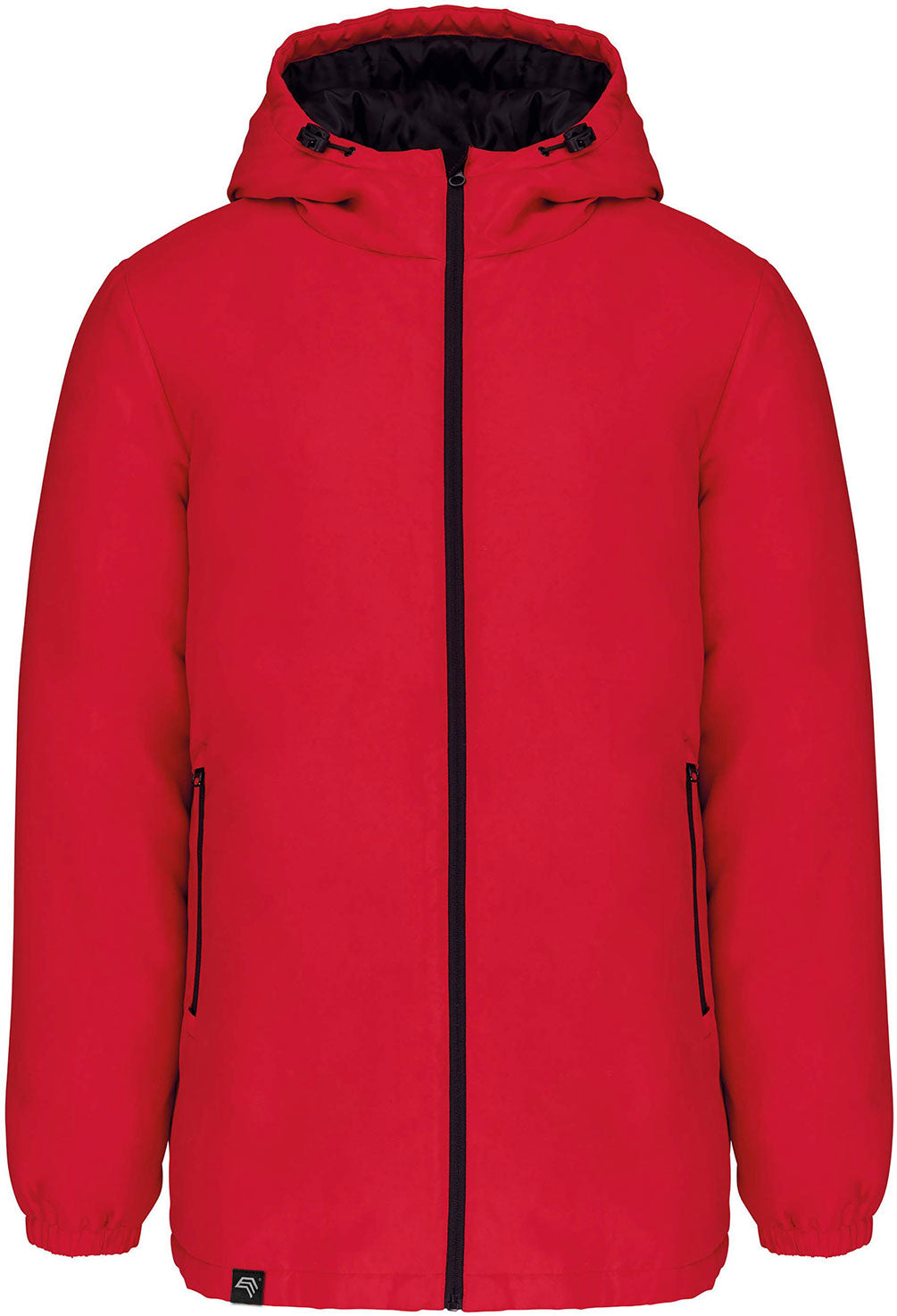 KRB 6152 ― Unisex Kapuzenparka aus recyceltem Polyester - Rot