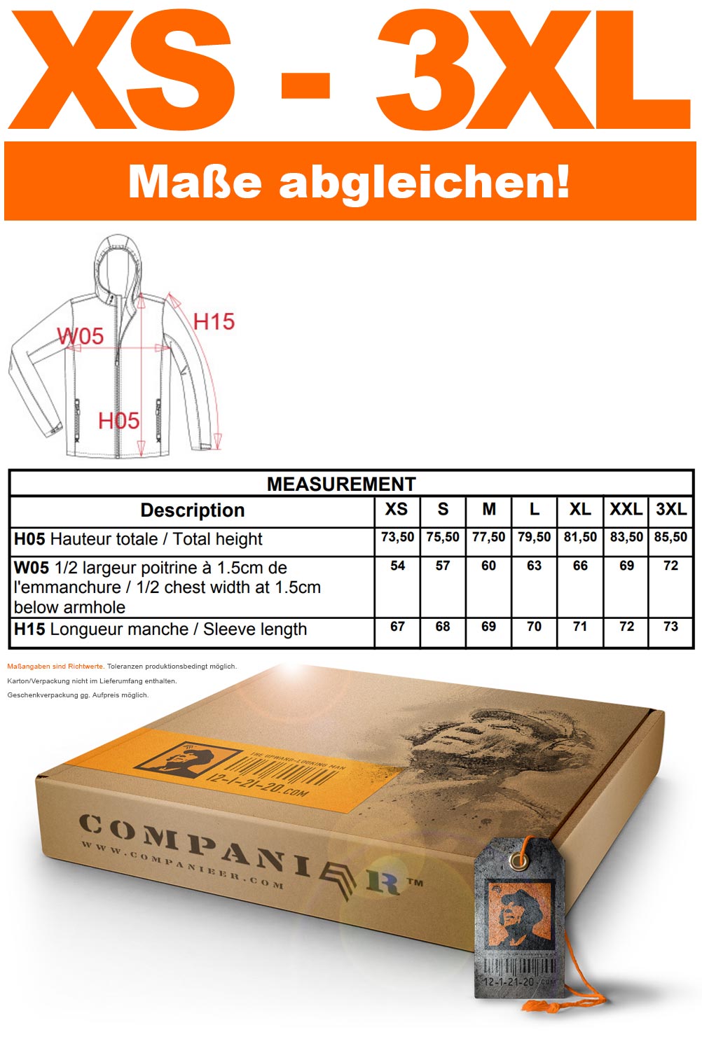 KRB 6104 ― Wasserdichte Sailor Jacke - Navy Blau