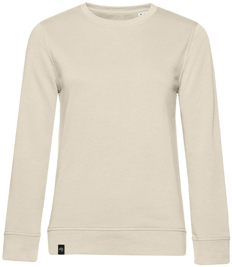 BAC W32B ― Weiches Damen Bio-Baumwolle Sweatshirt - Natural Weiß