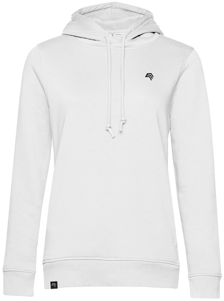 BAC W34B ― Weicher Damen Bio-Baumwolle Hoodie - Weiß