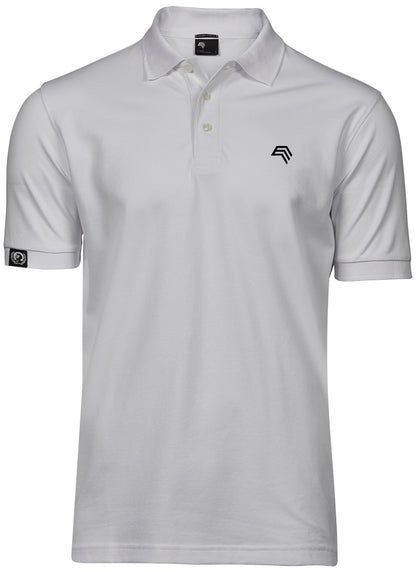 ― % ― TJS 1405 ― Herren Luxury Stretch Polo Shirt - Weiß [XL]