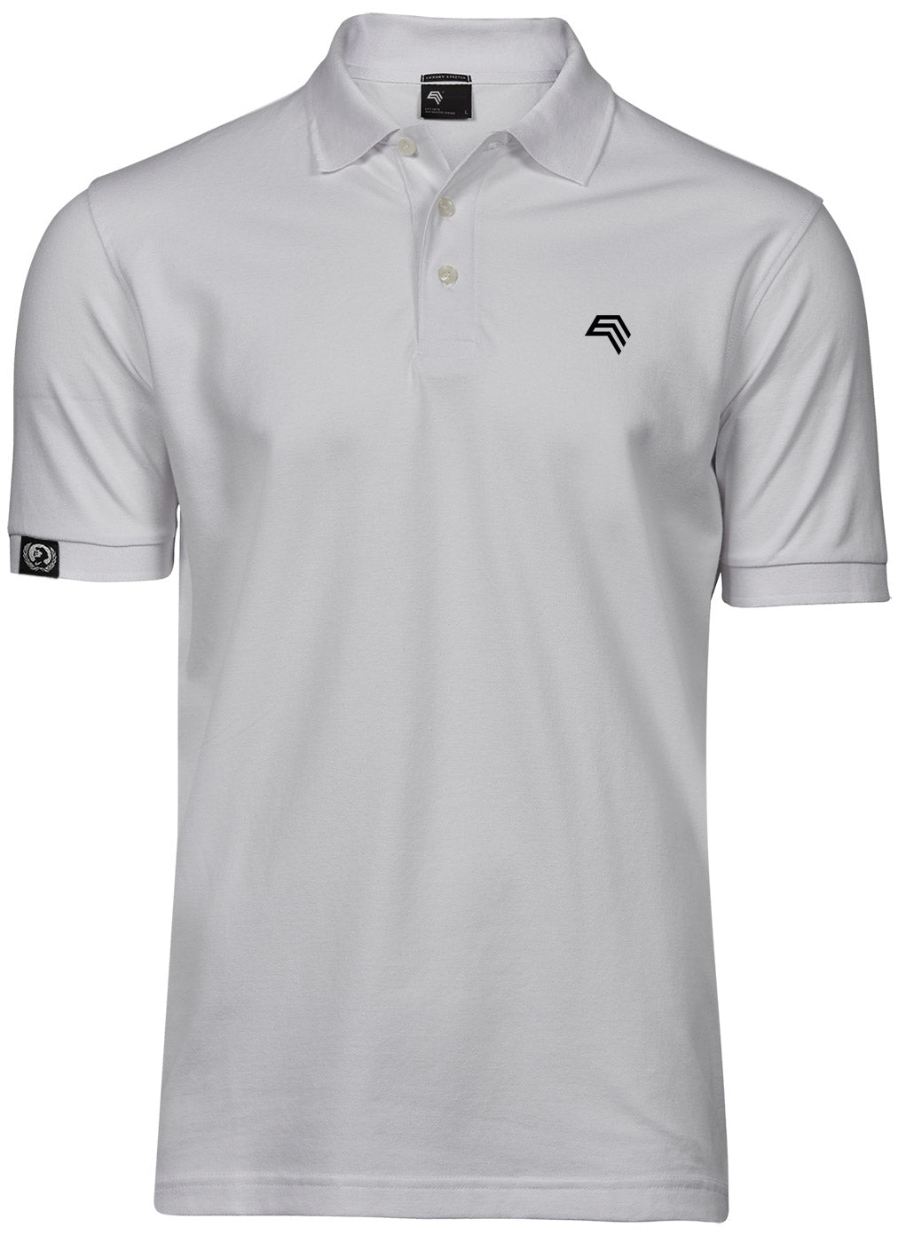 ― % ― TJS 1405 ― Herren Luxury Stretch Polo Shirt - Weiß / XL