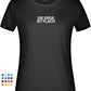 Die Erde ist flach ― Ladies Girlie T-Shirt - Schwarz