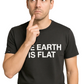 The Earth Is Flat ― Herren Satire T-Shirt – Schwarz