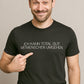 Ich kann total gut Mitmenschen umgehen ― Herren Unisex Statement T-Shirt – Schwarz