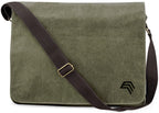 QDA D610 ― Canvas Shoulder Bag Vintage Look - Black