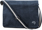 QDA D610 ― Canvas Shoulder Bag Vintage Look - Black